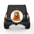 HAPPY HALLOWEEN WITCHCRAFT WHITE TIRE COVER