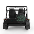 HAPPY LUCKY BLACK CARBON FIBER TIRE COVER FOR MOKE