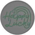 HAPPY LUCKY SILVER CARBON FIBER TIRE COVER