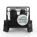 HAPPY LUCKY WHITE CARBON FIBER TIRE COVER FOR MOKE