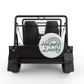 HAPPY LUCKY WHITE TIRE COVER FOR MOKE