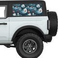 HAPPY SNOWMEN QUARTER WINDOW DECAL FITS 2021+ FORD BRONCO 2 DOOR HARD TOP