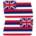 HAWAII STATE FLAG QUARTER WINDOW DRIVER & PASSENGER DECALS