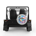 HAWAII SILVER CARBON FIBER TIRE COVER FOR MOKE