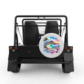 HAWAII WHITE CARBON FIBER TIRE COVER FOR MOKE