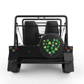 HEART OF CLOVERS BLACK CARBON FIBER TIRE COVER FOR MOKE