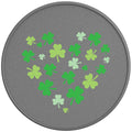HEART OF CLOVERS SILVER CARBON FIBER TIRE COVER