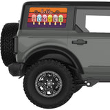 HELLO SUMMER QUARTER WINDOW DECAL FITS 2021+ FORD BRONCO 4 DOOR HARD TOP