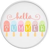 HELLO SUMMER WHITE TIRE COVER