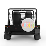 HELLO SUMMER WHITE CARBON FIBER TIRE COVER FOR MOKE