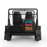 HELLO SUNSHINE BLACK CARBON FIBER TIRE COVER FOR MOKE