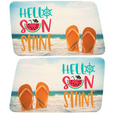 HELLO SUNSHINE QUARTER WINDOW DRIVER & PASSENGER DECALS