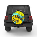 HERE COMES THE SUN BLACK CARBON FIBER TIRE COVER