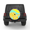 HERE COMES THE SUN SILVER CARBON FIBER TIRE COVER