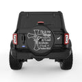 HE IS MY REFUGE BLACK TIRE COVER