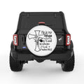 HE IS MY REFUGE WHITE TIRE COVER