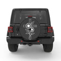 HE IS RISEN BLACK CARBON FIBER TIRE COVER