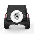 HE IS RISEN WHITE TIRE COVER