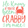 HE KNOWS IF YOU VE BEEN CRABBY OR NICE
