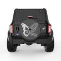 HE WILL COVER YOU WITH HIS FEATHERS BLACK CARBON FIBER TIRE COVER
