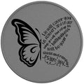 HE WILL COVER YOU WITH HIS FEATHERS SILVER CARBON FIBER TIRE COVER