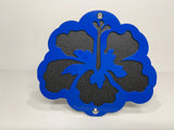 HIBISCUS FOR ANY 2 INCH RECEIVER  in BLUE For Jeep Wrangler JL and JK and JT