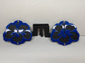 HIBISCUS FOOT PEGS FOR JEEP WRANGLER AND JEEP GLADIATOR in Blue Color