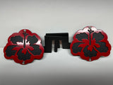 HIBISCUS FOOT PEGS FOR JEEP WRANGLER AND JEEP GLADIATOR in Red Color