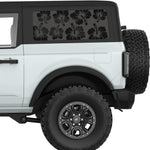 HIBISCUS QUARTER WINDOW DECAL FITS 2021+ FORD BRONCO 2 DOOR HARD TOP