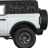HIBISCUS QUARTER WINDOW DECAL FITS 2021+ FORD BRONCO 2 DOOR HARD TOP