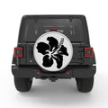 HIBISCUS BLACK TIRE COVER