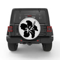 HIBISCUS SILVER CARBON FIBER TIRE COVER