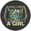 HIKE LIKE A GIRL PEARL  WHITE CARBON FIBER TIRE COVER