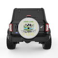 HIKE LIKE A GIRL SILVER CARBON FIBER TIRE COVER