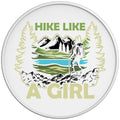HIKE LIKE A GIRL WHITE TIRE COVER