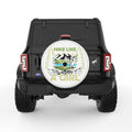 HIKE LIKE A GIRL WHITE TIRE COVER