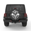 HIKING COMPASS BLACK CARBON FIBER TIRE COVER