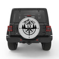 HIKING COMPASS WHITE TIRE COVER
