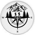 HIKING COMPASS WHITE TIRE COVER