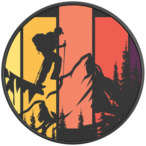 HIKING MAN BLACK CARBON FIBER TIRE COVER