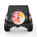 HIKING MAN PEARL  WHITE CARBON FIBER TIRE COVER