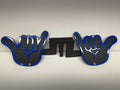 HANG LOOSE FOOT PEGS FOR JEEP WRANGLER AND JEEP GLADIATOR in Blue Color