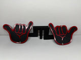 HANG LOOSE FOOT PEGS FOR JEEP WRANGLER AND JEEP GLADIATOR in Red Color