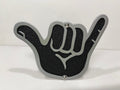 HANG LOOSE FOR ANY 2 INCH RECEIVER  in SILVER For Jeep Wrangler JL and JK and JT
