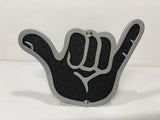 HANG LOOSE FOR ANY 2 INCH RECEIVER  in SILVER For Jeep Wrangler JL and JK and JT