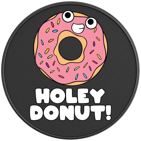 HOLEY DONUT PEARL  WHITE CARBON FIBER TIRE COVER