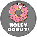 HOLEY DONUT SILVER CARBON FIBER TIRE COVER