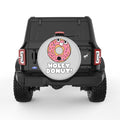 HOLEY DONUT SILVER CARBON FIBER TIRE COVER