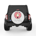 HOLEY DONUT PEARL  WHITE CARBON FIBER TIRE COVER