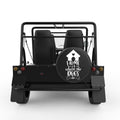 HOME IS WHERE THE DOGS ARE BLACK CARBON FIBER TIRE COVER FOR MOKE